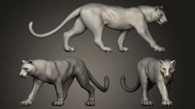 3D model walk panther (STL)